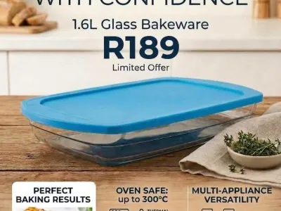 1.6L Glass Bakeware